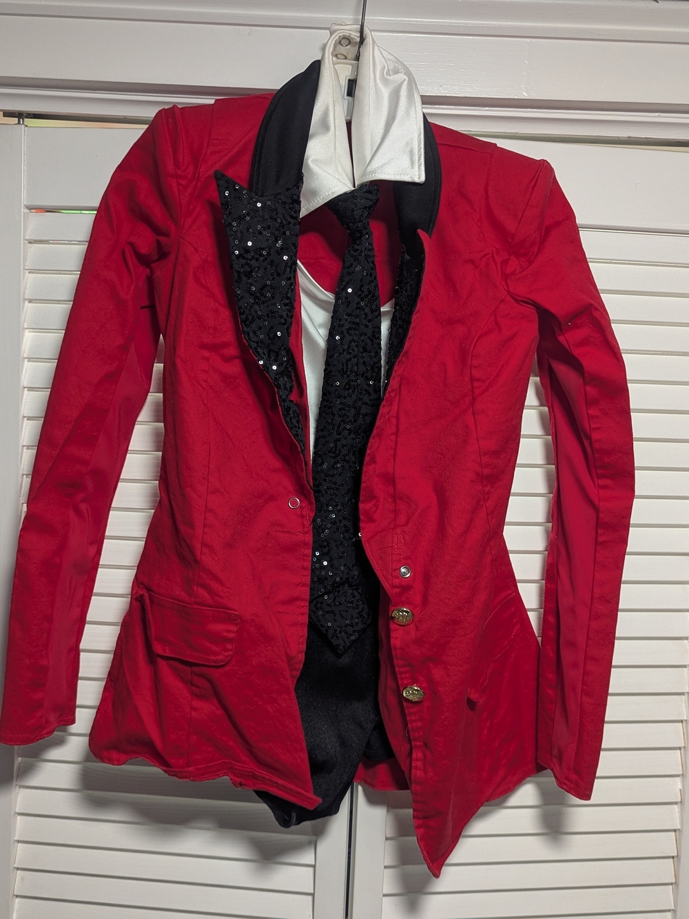 Weissman Tap Costume, Blazer, Pants, Bodysuit, Necktie, Sz SA
